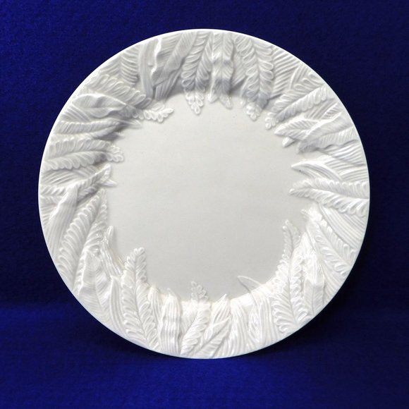 Set of 3 Fitz & Floyd Salad / Luncheon Plates Leaves & Fern 8.2" Vintage 1978 - Picture 2 of 6